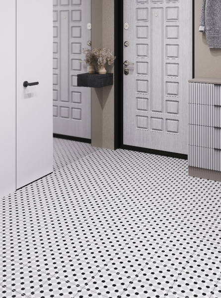 Керамогранит Pre-cut Rondo Grey (Black joint) 60x60 Matt (4 шт.в уп)